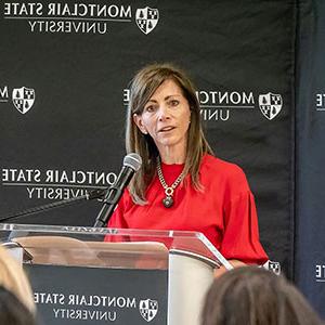 First Lady Tammy Murphy visited campus on National Latina Equal Pay Day.