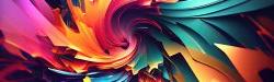 colorful dynamic abstract wallpaper
